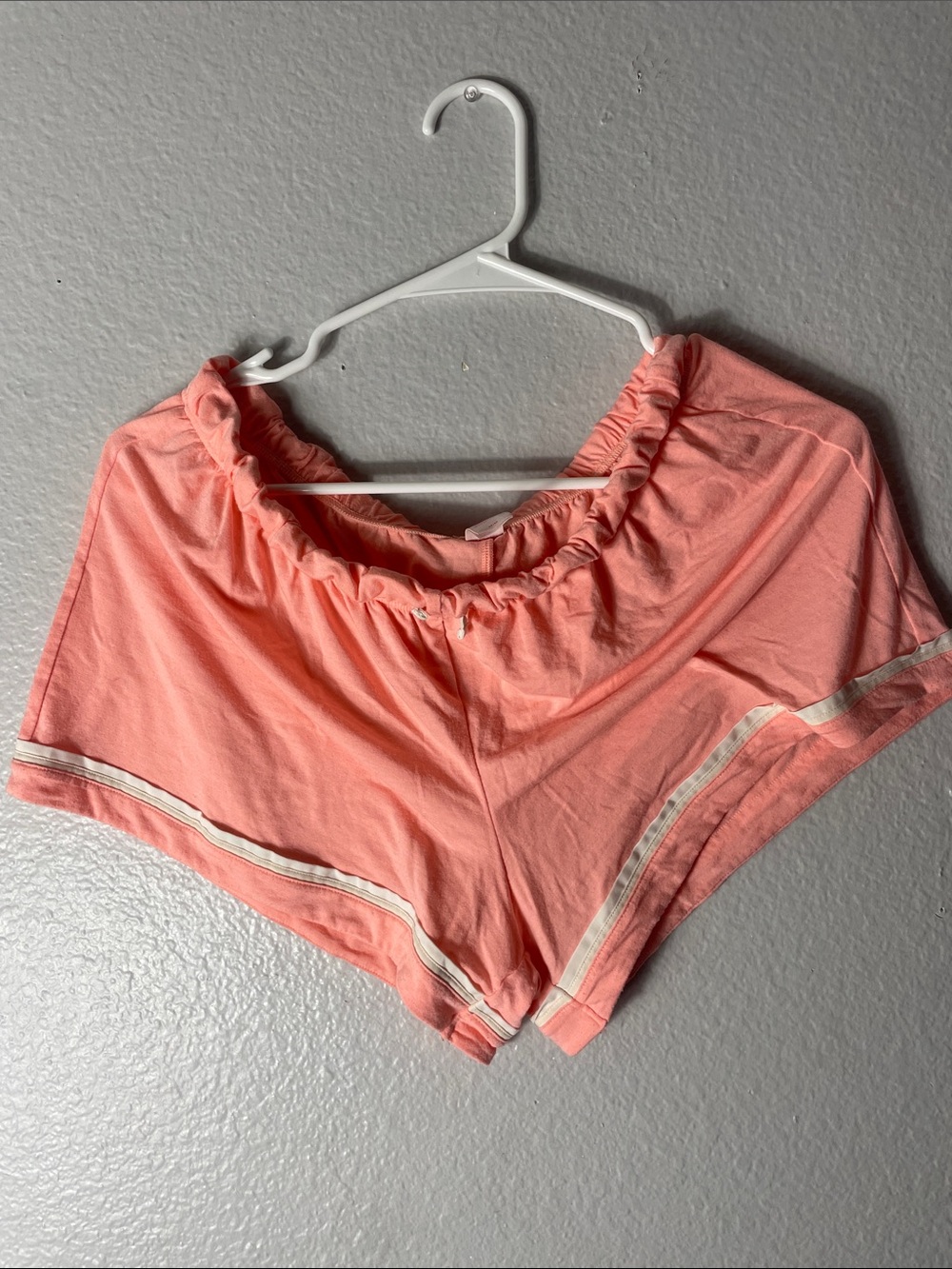 Victoria's Secret Coral Lounge Shorts with White Trim